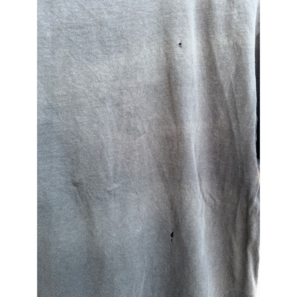 Vintage Graphic Pocket T Shirt Scott’s Graphic Tee Mens L Gray Distressed - Picture 7 of 10